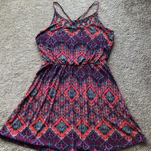 Maurices knee-length geometric pattern dress